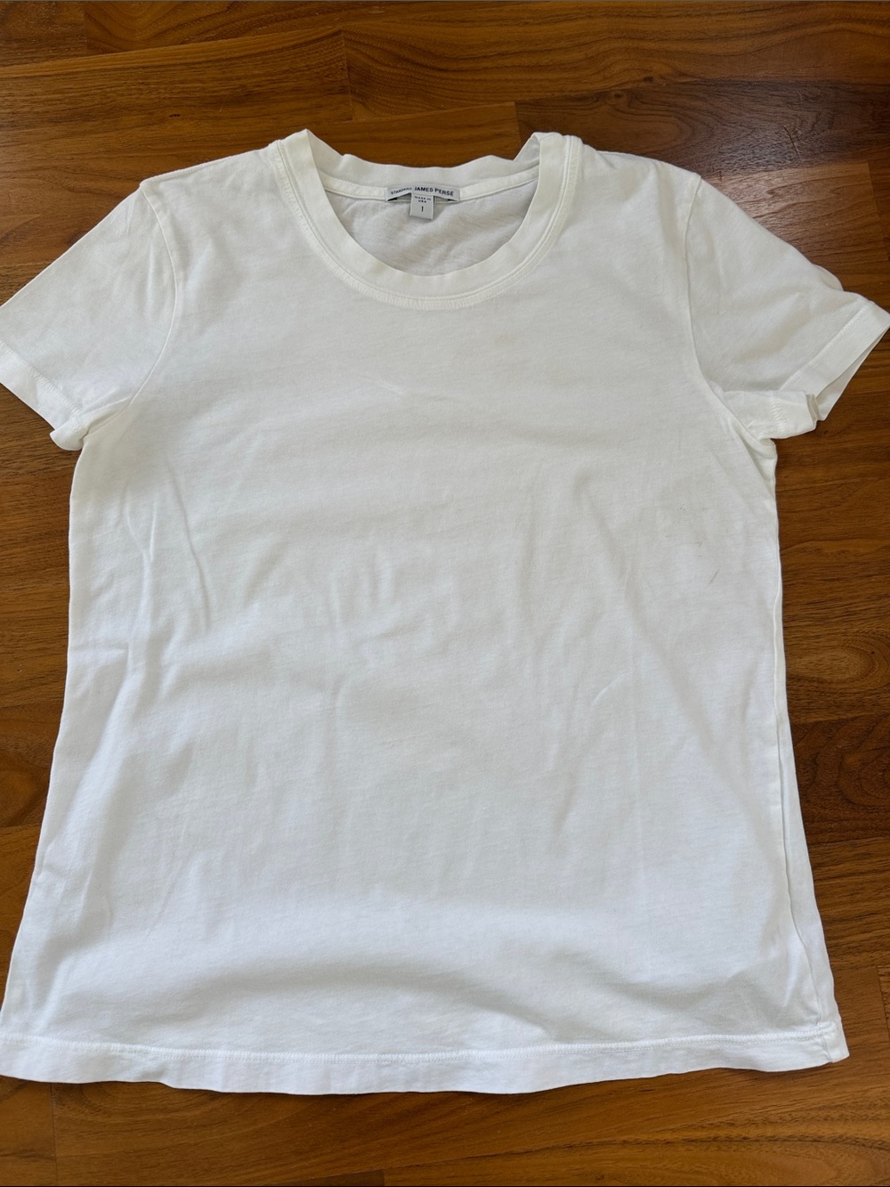 James Perse Classic White Crewneck Tee